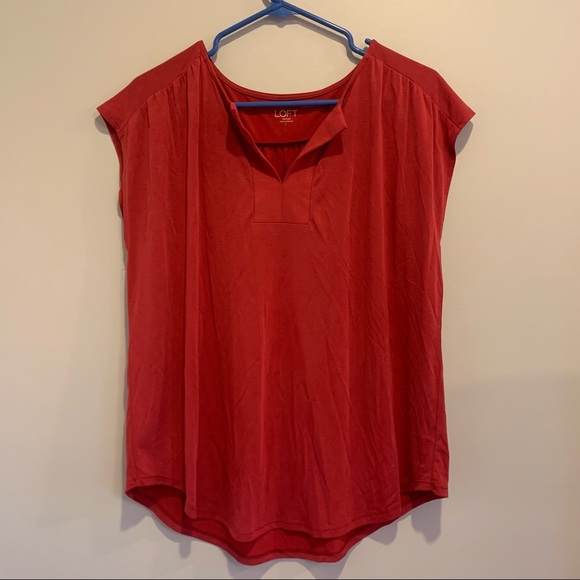 LOFT Tops - Loft Red Blouse